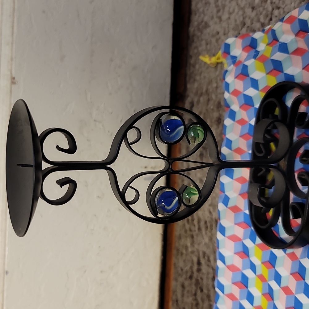 Takahashi cabdleholder with glass marbles